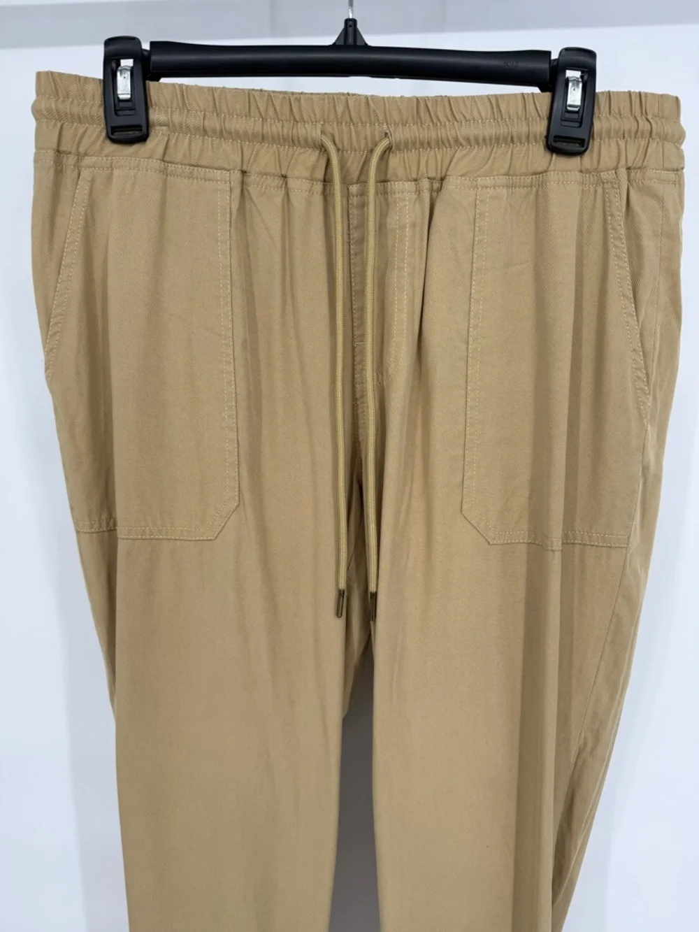 True Religion Rolled Jogger Pants Relaxed Drawstring Casual Streetwear Light Med